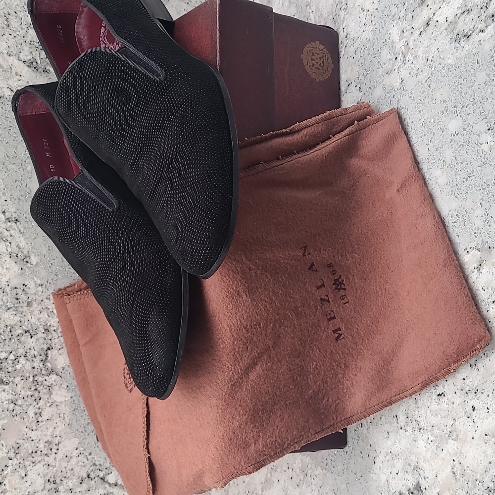 Mezlan Custom Collection Suede Textured Loafers - Picture 7 of 10